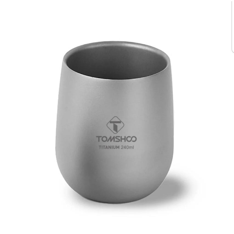 Титановий кухоль із подвійними стінками 240 мл Tomshoo
