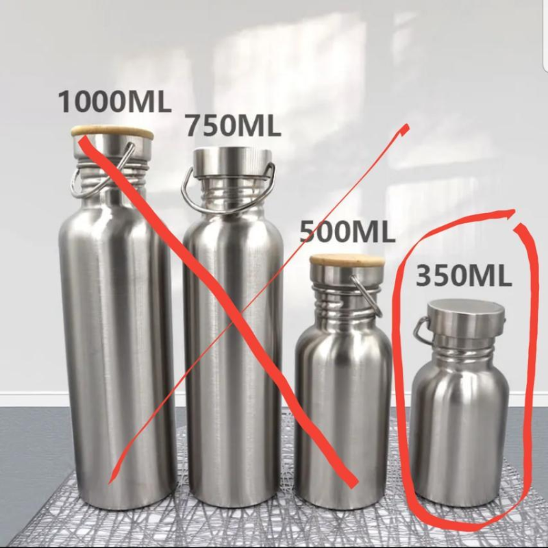 Пляшка з неіржавкої сталі 350 мл для питної води