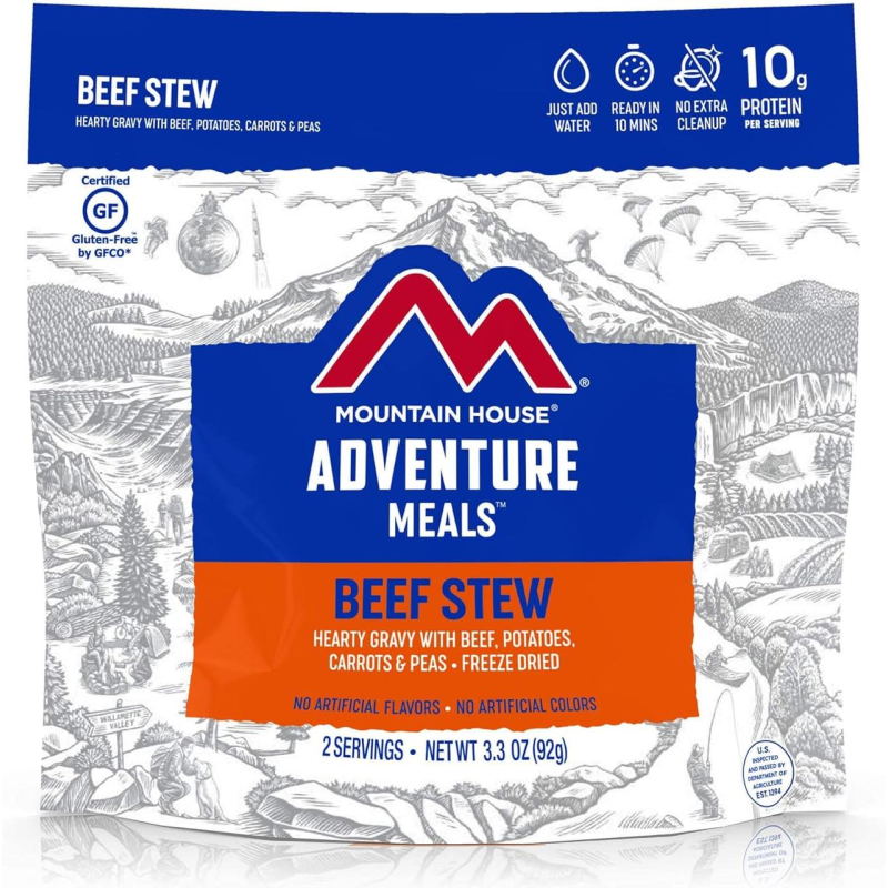 Сублімований продукт Mountain House Beef Stew США зберігання 30 років!