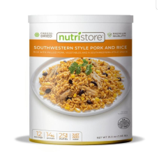 Сублімований Nutristorefoods Southwestern Style Pork and Rice США зберігання 25 років!