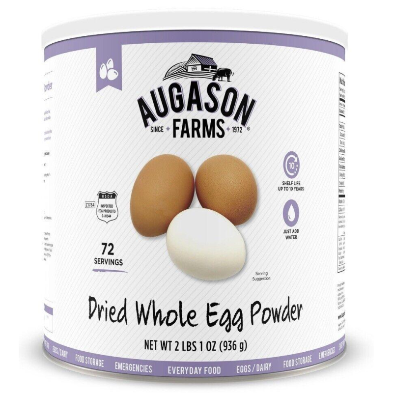 Сублімована їжа Augason Farms Сухий цілісний яєчний порошок США зберігання 10 років!