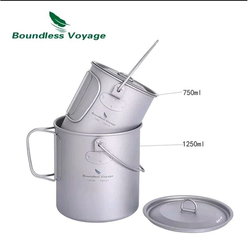 Набір титанового посуду 750 мл + 1259 мл Boundless Voyage