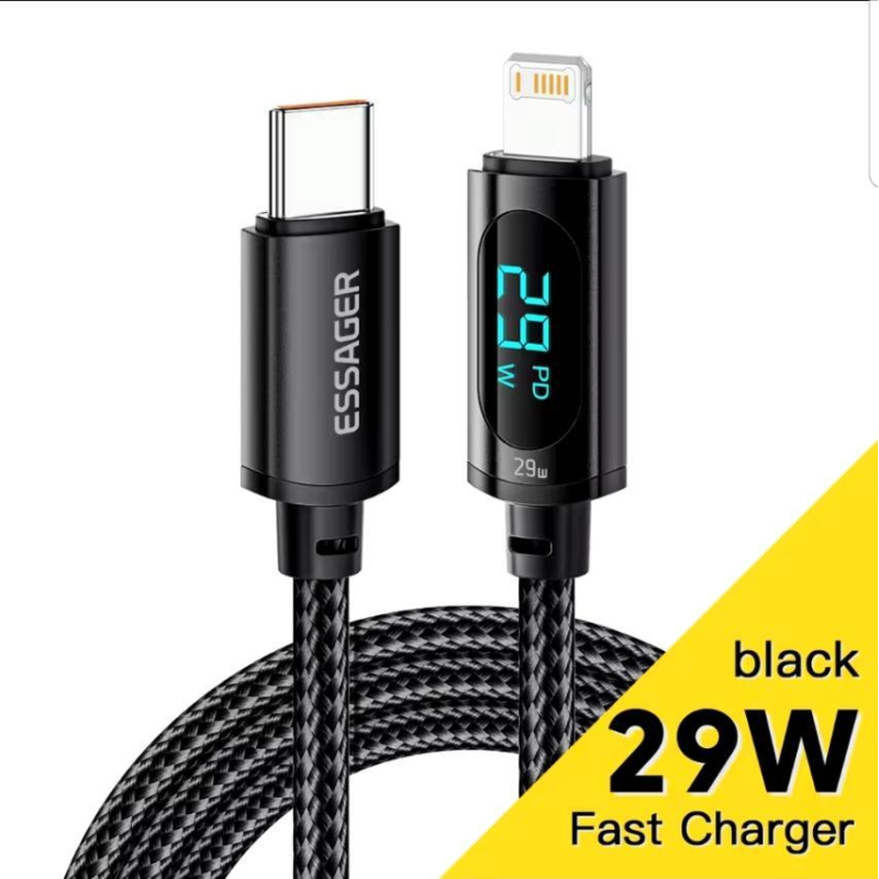 Зарядний кабель PD 29W USB Type-C на Lightning 1 метр Зарядний кабель PD 29W USB Type-C на Lightning 1 метр