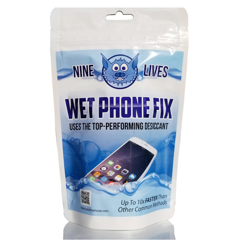 Система сушіння намокого смартфона США PackFreshUSA 15 см x 21 см x 2,5 см