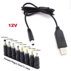 Кабель живлення роутера USB 12вольт 1 метр