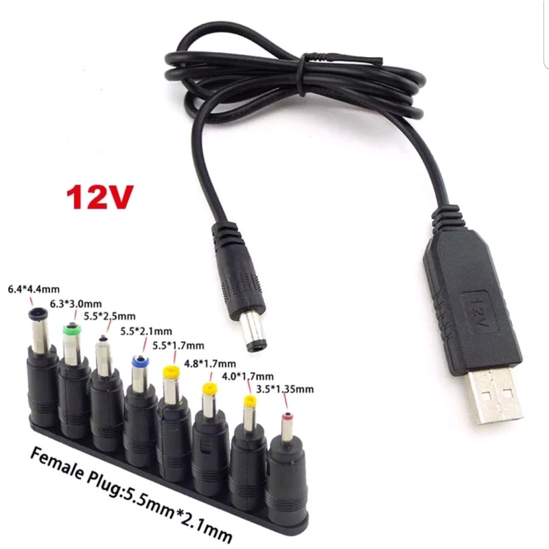 Кабель живлення роутера USB 12вольт 1 метр